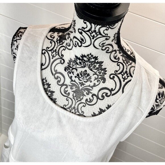 ANTHROPOLOGIE YIPINYICHU Dress Barrel Lagenlook Artsy Gypsy Boho Med Coastal - Picture 3 of 12